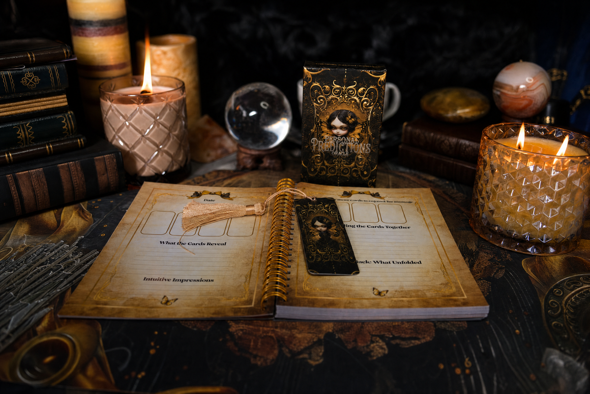 ⭐ TJO Personal Predictions Reading Journal: Companion Journal with Matching Card Stickers for the Personal Predictions Oracle